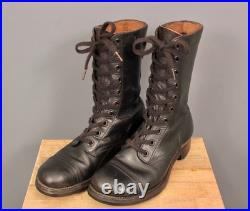 VTG Men's 1950s US Army Cap Toe Combat Boots 7.5 D Korean War 50s