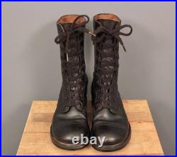 VTG Men's 1950s US Army Cap Toe Combat Boots 7.5 D Korean War 50s