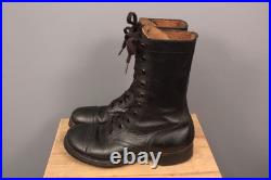 VTG Men's 1950s US Army Cap Toe Combat Boots 7.5 D Korean War 50s