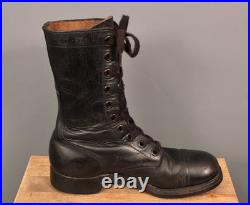 VTG Men's 1950s US Army Cap Toe Combat Boots 7.5 D Korean War 50s