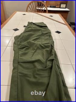 VTG NOS M51 Field Shell Trousers M-1951 Army Military Pants Medium Regular 34x29