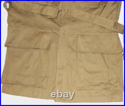 VTG UNUSED KOREAN WAR TROPICAL BUSH JACKET WithBELT! NWT! SANFORIZED/VAT DYED! 40L