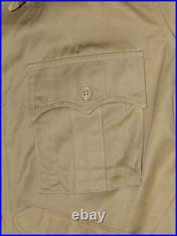 VTG UNUSED KOREAN WAR TROPICAL BUSH JACKET WithBELT! NWT! SANFORIZED/VAT DYED! 40L