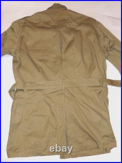 VTG UNUSED KOREAN WAR TROPICAL BUSH JACKET WithBELT! NWT! SANFORIZED/VAT DYED! 40L