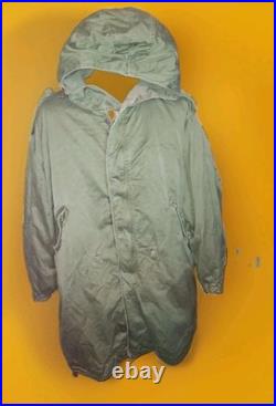 VTG. US ARMY M-1951 PARKA SHELL With REMOVABLE LINER SZ. XL