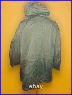 VTG. US ARMY M-1951 PARKA SHELL With REMOVABLE LINER SZ. XL