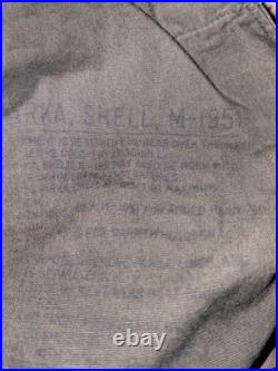 VTG. US ARMY M-1951 PARKA SHELL With REMOVABLE LINER SZ. XL