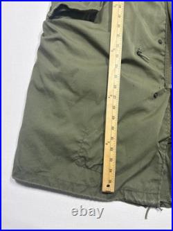 VTG US Army Fishtail Linear Extreme Cold Parka Korean War Military Jacket Small