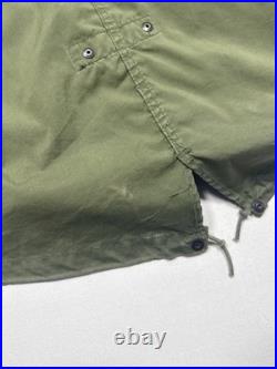 VTG US Army Fishtail Linear Extreme Cold Parka Korean War Military Jacket Small
