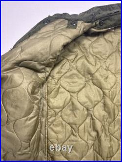 VTG US Army Fishtail Linear Extreme Cold Parka Korean War Military Jacket Small