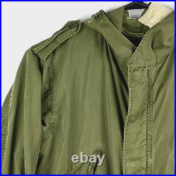 VTG US Army M-1951 Fishtail Parka Shell M51 Korean War Military Jacket X Small