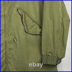 VTG US Army M-1951 Fishtail Parka Shell M51 Korean War Military Jacket X Small