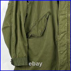 VTG US Army M-1951 Fishtail Parka Shell M51 Korean War Military Jacket X Small