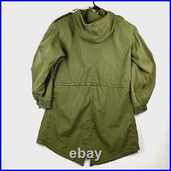 VTG US Army M-1951 Fishtail Parka Shell M51 Korean War Military Jacket X Small