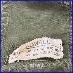 VTG US Army M-1951 Fishtail Parka Shell M51 Korean War Military Jacket X Small