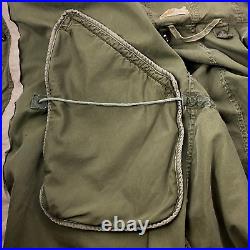 VTG US Army M-1951 Fishtail Parka Shell M51 Korean War Military Jacket X Small