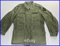 VTG US Army Mississippi ANG Patch M-1951 Field Shell Jacket Mens Size L