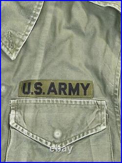 VTG US Army Mississippi ANG Patch M-1951 Field Shell Jacket Mens Size L