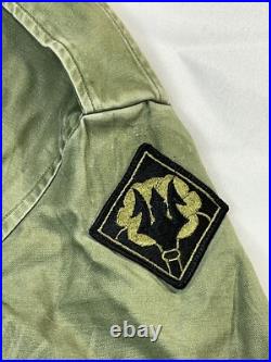 VTG US Army Mississippi ANG Patch M-1951 Field Shell Jacket Mens Size L