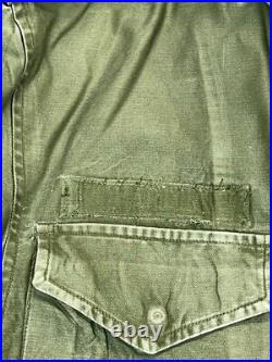 VTG US Army Mississippi ANG Patch M-1951 Field Shell Jacket Mens Size L