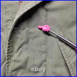 VTG USAF Overcoat Parka Type Men's Small Green Talon Zipper Korean War Era 1951