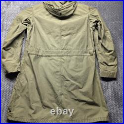 VTG USAF Overcoat Parka Type Men's Small Green Talon Zipper Korean War Era 1951