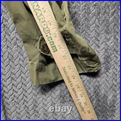 VTG USAF Overcoat Parka Type Men's Small Green Talon Zipper Korean War Era 1951