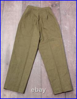 VTG Women's Lot 5 As-Is Korean War WAC Wool Liner Pants Sz 12 1950s NOS US Army
