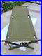 Very Good Condition Original Korean War (1954) Us Army Canvas/wooden Folding Cot