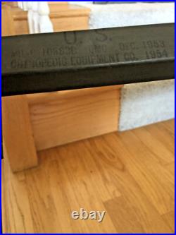 Very Good Condition Original Korean War (1954) Us Army Canvas/wooden Folding Cot