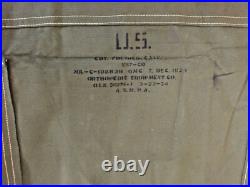 Very Good Condition Original Korean War (1954) Us Army Canvas/wooden Folding Cot