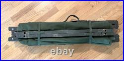 Very Good Condition Original Korean War (1954) Us Army Canvas/wooden Folding Cot