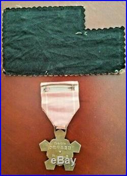 Very Rare Korean War Order of Military Merit 4th Class Hwarang, Silver No. 56638