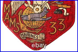 Very Rare Original Korean War Marine Air Maintenance Squadron 33 MAMS 33 Patch