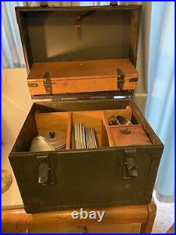 Vietnam Era 1951 U. S. Army Officers Field Mess Kit with Case/ Utensils-Korean War