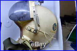 Vietnam Korean War Era Jet Fighter Pilot Helmet With Oxygen Mask
