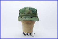 Vietnam War Era Mitchell camo cover Hat Original Usmc Cap Mint Korean War Leaf
