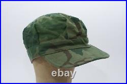 Vietnam War Era Mitchell camo cover Hat Original Usmc Cap Mint Korean War Leaf
