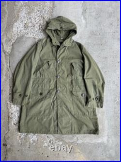 Vintage 1940s Military Korean War M1947 Parka Overcoat Size Medium