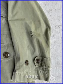 Vintage 1940s Military Korean War M1947 Parka Overcoat Size Medium