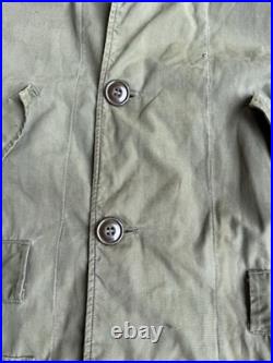 Vintage 1940s Military Korean War M1947 Parka Overcoat Size Medium