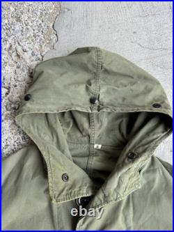 Vintage 1940s Military Korean War M1947 Parka Overcoat Size Medium