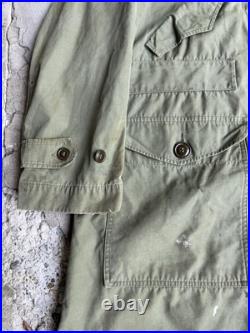 Vintage 1940s Military Korean War M1947 Parka Overcoat Size Medium