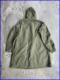 Vintage 1940s Military Korean War M1947 Parka Overcoat Size Medium