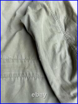 Vintage 1940s Military Korean War M1947 Parka Overcoat Size Medium