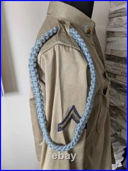 Vintage 1950 Army Military Vest Korean War With Patches & Inspection Woodbury CO