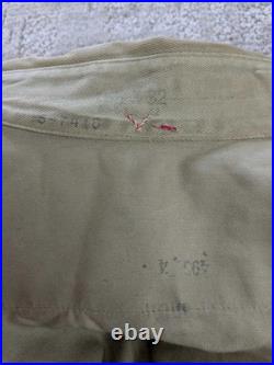 Vintage 1950 Army Military Vest Korean War With Patches & Inspection Woodbury CO