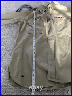 Vintage 1950 Army Military Vest Korean War With Patches & Inspection Woodbury CO