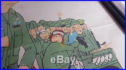 Vintage 1950's Korean War Trench Wall Art Funny Painting Commander Lucky Seven