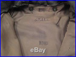 Vintage 1950's Korean War US M-1951 Fishtail Parka Wool Liner Fur Hood Small